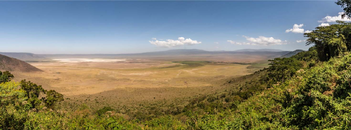 Cratère du Ngorongoro - Vue panoramique